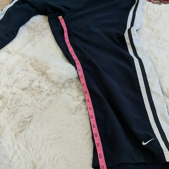 Nike Side Stripes Navy Blue Athletic pull-on Pants.  Size M(8-10) - Picture 10 of 12